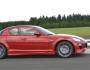 2009er Mazda RX-8 in rot von der Seite
