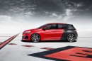 Studie Peugeot 308 R in Rot/Schwarz in der Seitenansicht