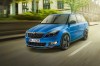 Blauer Skoda Fabia Combi Monte Carlo in der Frontansicht