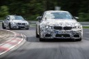 Erlkönig BMW M3 und M4 auf der Rennstrecke