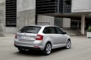 Die Heckpartie des Rapid Spaceback von Skoda