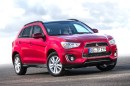 Kompakt-SUV Mitsubishi ASX 1.8 DI-D Cleartec 2WD in rot in der Frontansicht