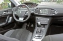 Das Cockpit, Mittelkonsole, Navi des Peugeot 308 1.6 l e-HDi