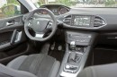 Das Cockpit, Mittelkonsole, Navi des Peugeot 308 1.6 l e-HDi