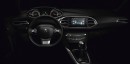 Das Interieur des Peugeot 308 (Lenkrad, Armaturenbrett, Mittelkonsole)