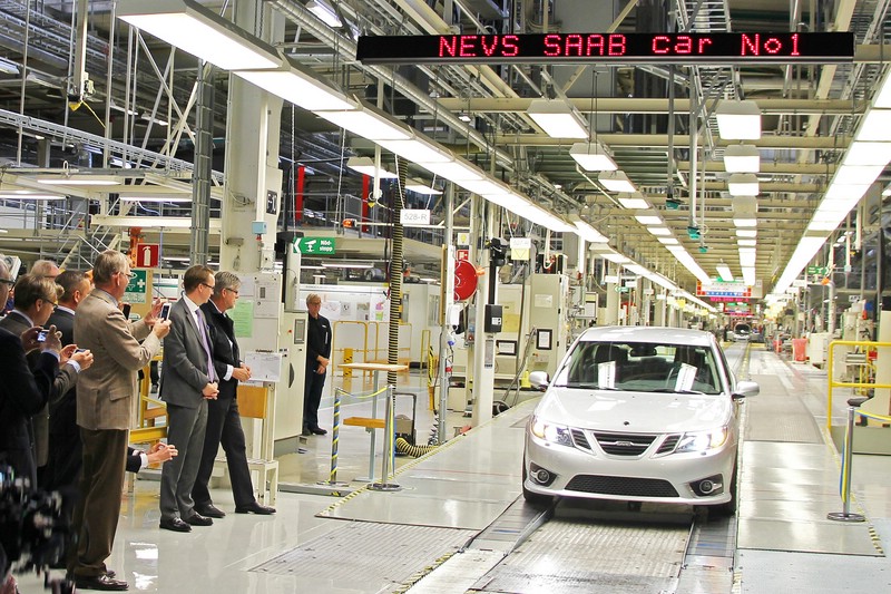 Produktionsstart bei Saab in Schweden