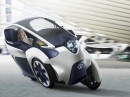 Toyota Studie i-Road mit drei Rädern und Elektroantrieb