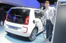 Der VW e-up auf der Frankfurter Automesse IAA 2013