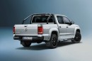 Die Heckpartie des VW Amarok Black Label
