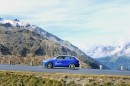 Audi RS Q3 in blau in der Seitenansicht bei den Tests