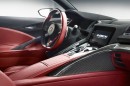 Rote Akzente im Innenraum des Honda NSX CONCEPT
