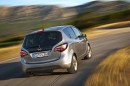 Modellgepflegter Opel Meriva in der Heckansicht