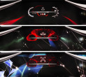 Das Multifunktionsdisplay im Konzeptauto Opel Monza