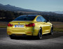 2014er BMW M4 Coupé in gold in der Heckansicht