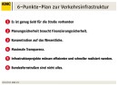 6 Punkte Plan zur Verkehrsinfastruktur
