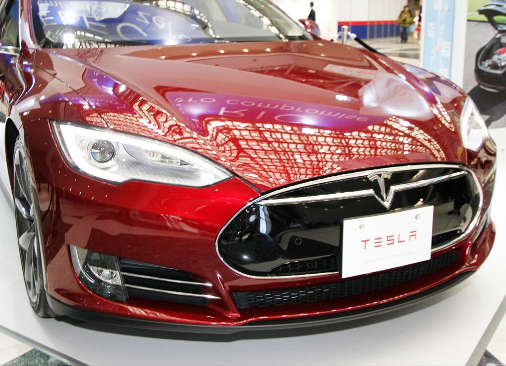 Die Frontschürze des Elektro-Modells Tesla Model S