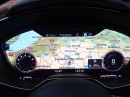 Navigationskarte auf TFT Monitor im Audi TT 2014