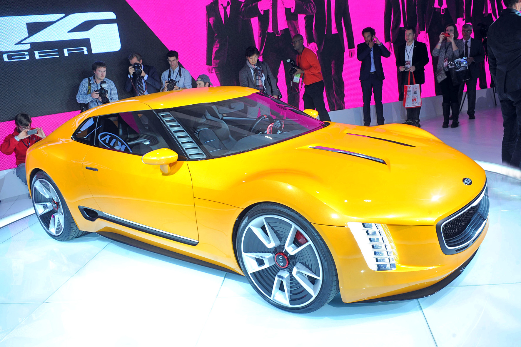 Die Kia-Studie GT4 Stinger auf der Detroiter Autoshow 2014