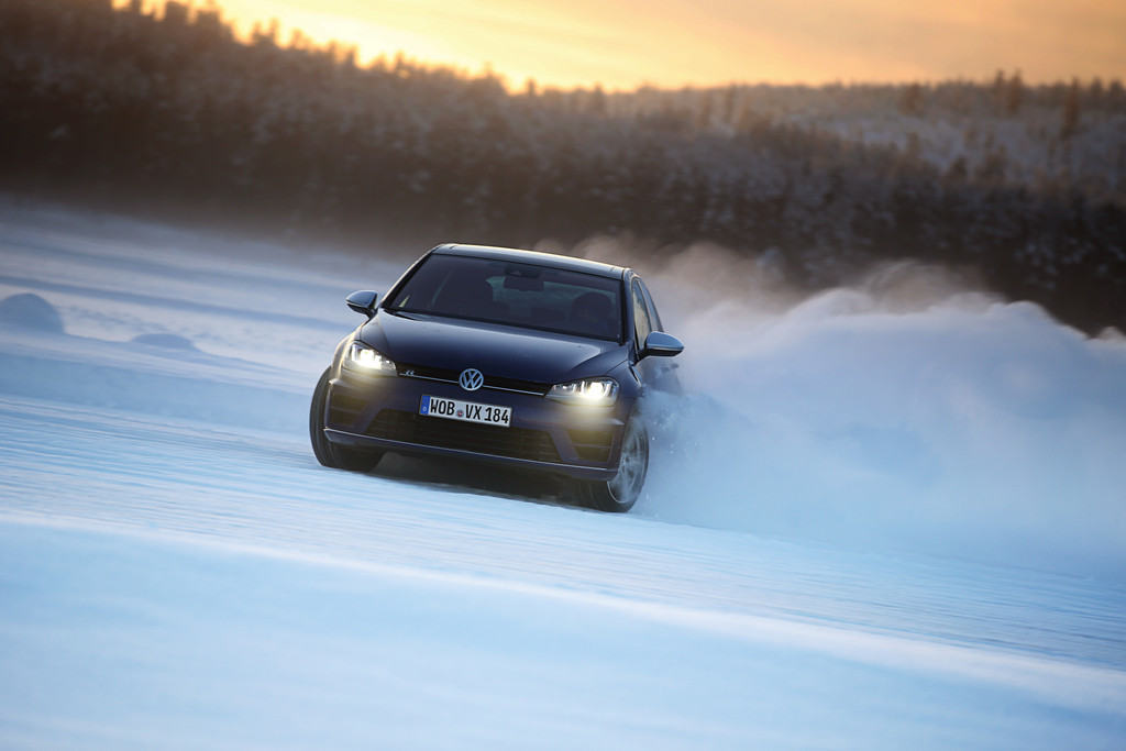 Driften mit dem neuen Volkswagen Golf R