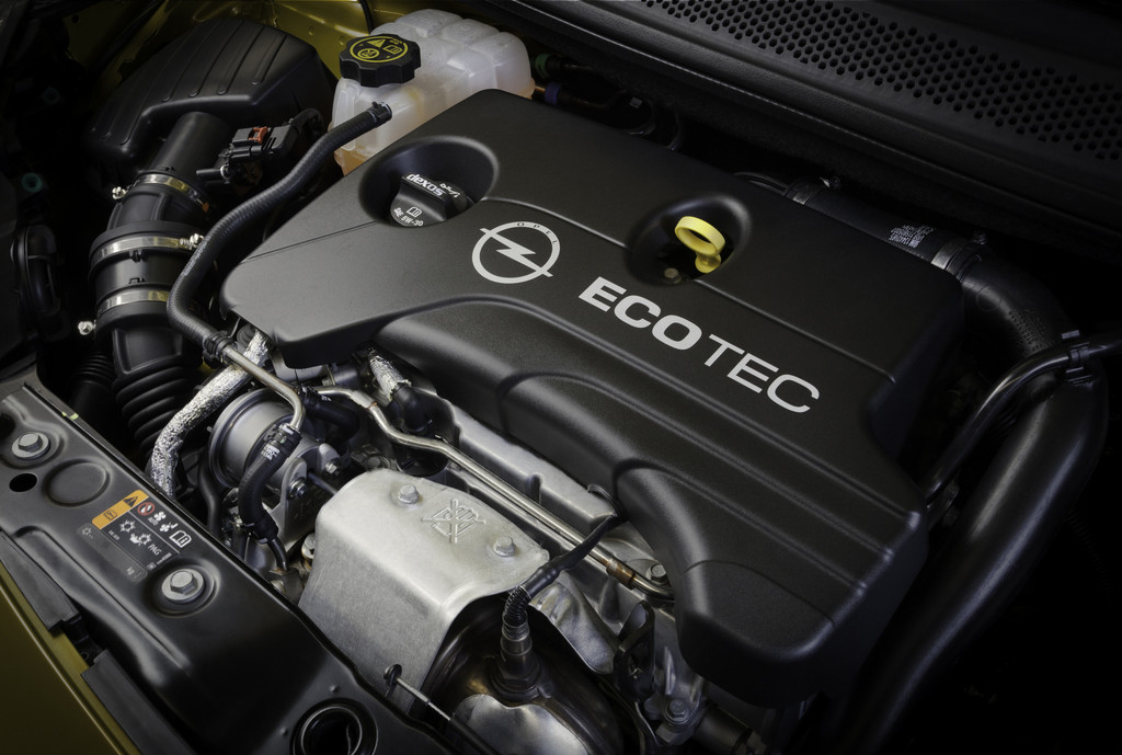 Unter der Haube des Opel Adam mit dem 1.0 Ecotec Direct Injection Dreizylinder-Turbo