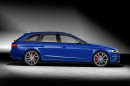 Die Seitenpartie des Audi RS4 Avant Sondermodell Nogaro Selection