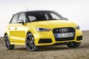 Standaufnahme Audi S1 Sportback in der Farbe Vegasgelb