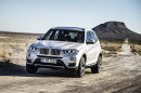 Fahraufnahme vom neuen BMW X3 Facelift 2014