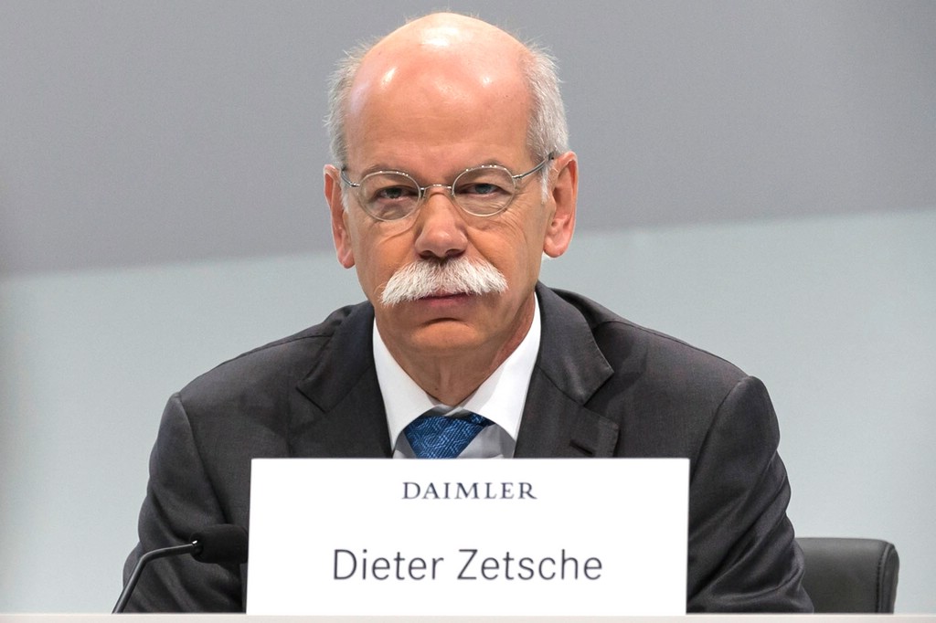 Daimler-Vorstandsvorsitzender Dieter Zetsche auf der heutigen Bilanz-Pressekonferenz