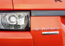 Das Emblem an der Heckklappe des Range Rover Evoque Autobiography Dynamic
