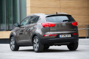 Die Heckpartie des Kia Sportage Facelift 2014