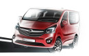 2014 Opel Vivaro skizze in rot, Frontansicht