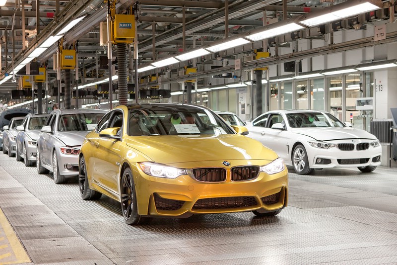 Das neue BMW M4 Coupé läuft in München vom Band