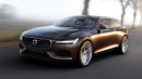 Volvo Estate Concept Car in der Frontansicht