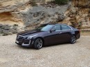 schwarzer Cadillac CTS 2.0L Turbo Modellgeneration 2014