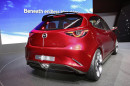 Die Heckpartie des Konzeptautos Mazda Hazumi