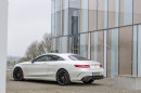 Die Seiten und Heckpartie des Mercedes-Benz S63 AMG 4 Matic Coupé