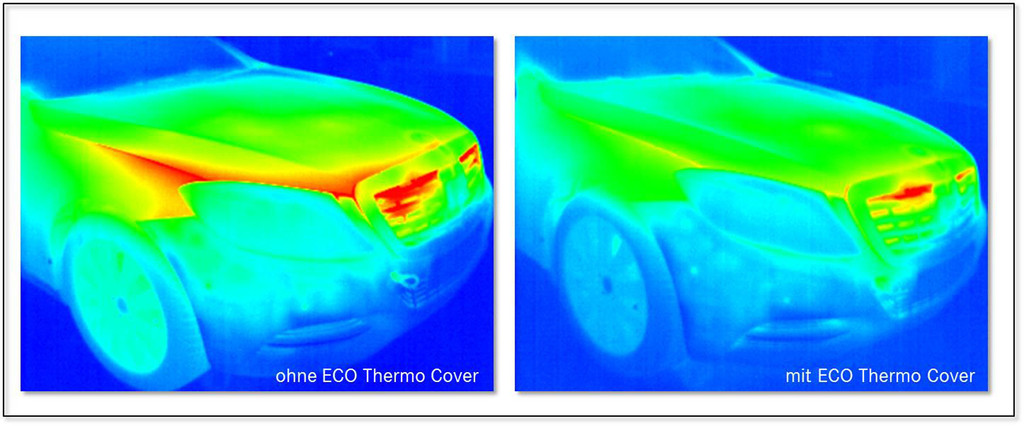Motorraumkapselung „Eco Thermo Cover“ im Mercedes-Benz S 300 Bluetec Hybrid