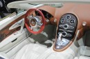 Das luxuriose Interieur des Supersportwagens Bugatti Veyron Black Bess