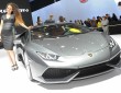 Grauer Lamborghini Huracan auf der Pekinger Motor Show 2014