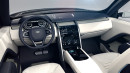 Das Lenkrad, Mittelkonsole des Land Rover Discovery Vision Concept