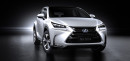 Der Kühlergrill des neuen Lexus Kompakt-SUV NX