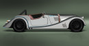 Morgan Plus 8 Speedster mit geöffnetem Dach