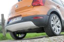 Der Unterfahrschutz an Heckstoßfänger des VW CrossPolo