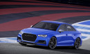 Sportlimousine Audi A3 Clubsport Quattro Concept auf der Rennstrecke
