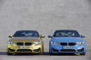 Die Frontpartie der neuen Baureihen BMW M3 und M4