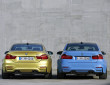 Die neuen BMW-Modelle M3 und M4 in der Heckansicht