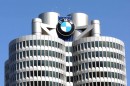 Das Dach der BMW Zentrale in München