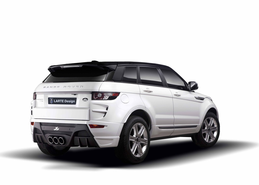 weißer Range Rover Evoque Tuning mit Larte-Teilen