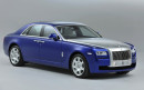 Das Oberklassefahrzeug Rolls-Royce Ghost in blau
