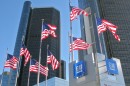Die Zentrale von General Motors in Detroit (USA)